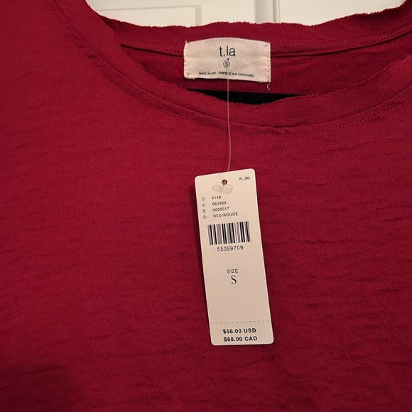 Anthropologie T.la satiny tshirt - Picture 1 of 4